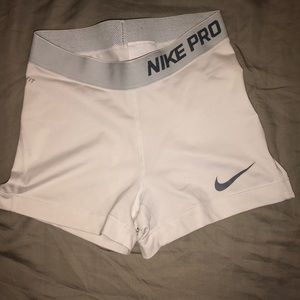 White Nike spandex